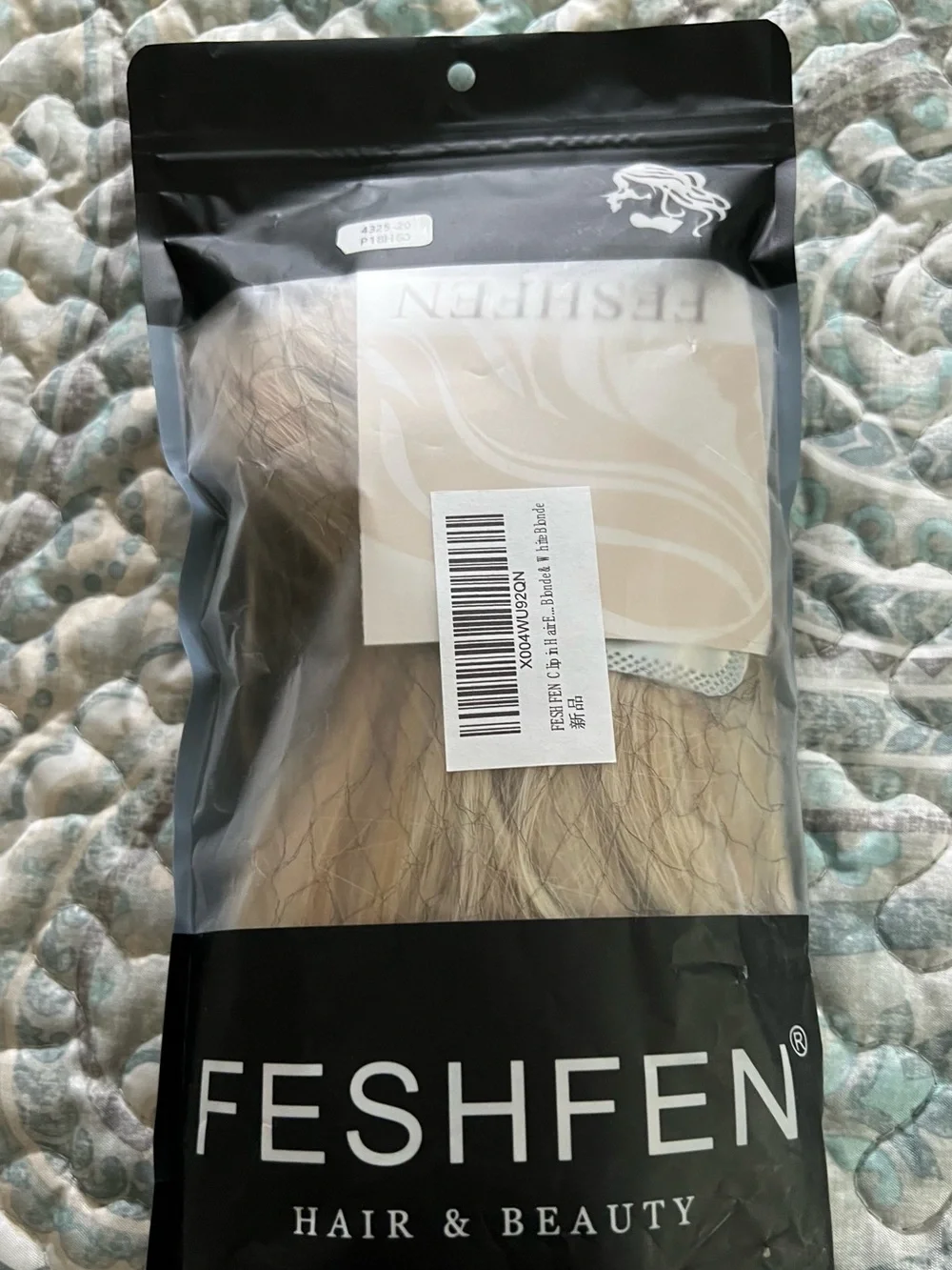 Blonde Wavy 4 Separate Clip-In Hair Extension Beautful Blonde shade